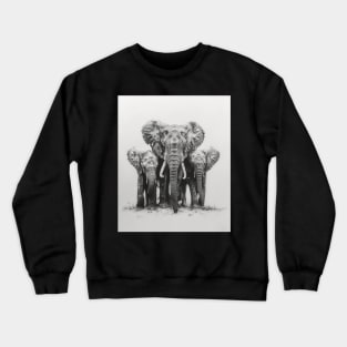 Elephant Social Behavior Crewneck Sweatshirt